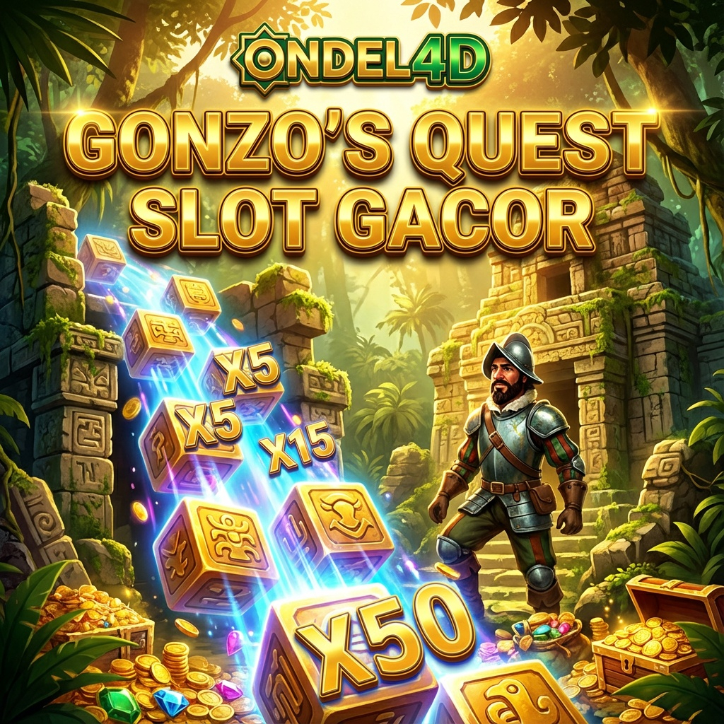 Gonzo’s Quest di ONDEL4D: Petualangan Slot Gacor Legendaris dengan Avalanche Win yang Menggandakan Peluang
